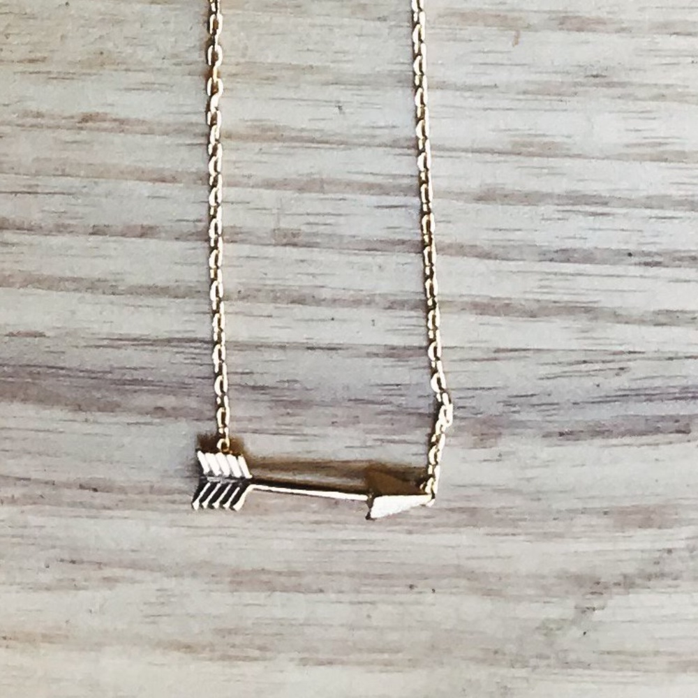 Gold Arrow Necklace- Style On The Spot